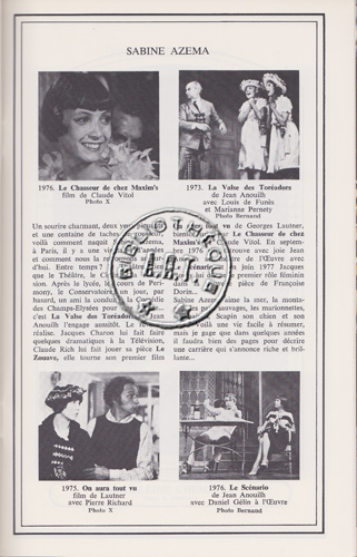 Les programmes de Théatre de l\